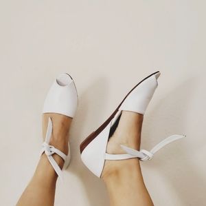 Vintage Leather Tie up Ankle Sandals